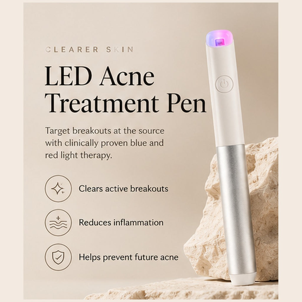 LED Red Blue Light Acne Treatment Pen