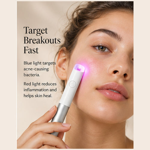 LED Red Blue Light Acne Treatment Pen