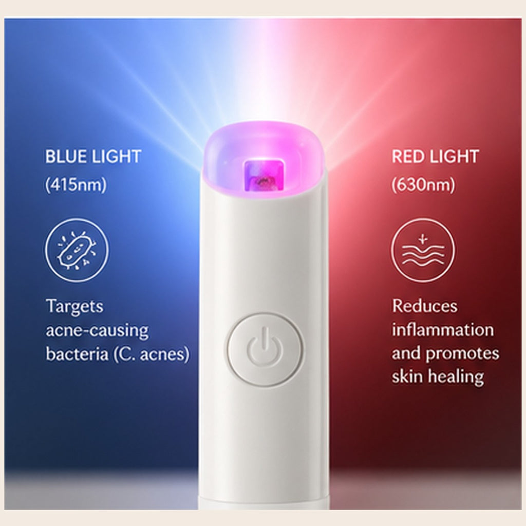LED Red Blue Light Acne Treatment Pen